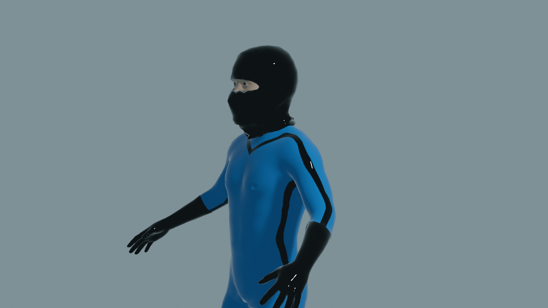 Mask Man 3D model_2