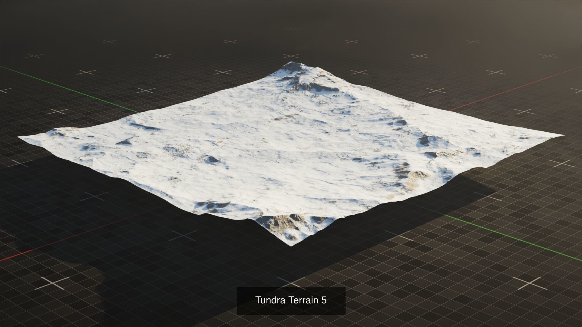 Tundra Terrain Asset Pack 3D Model Collection_8