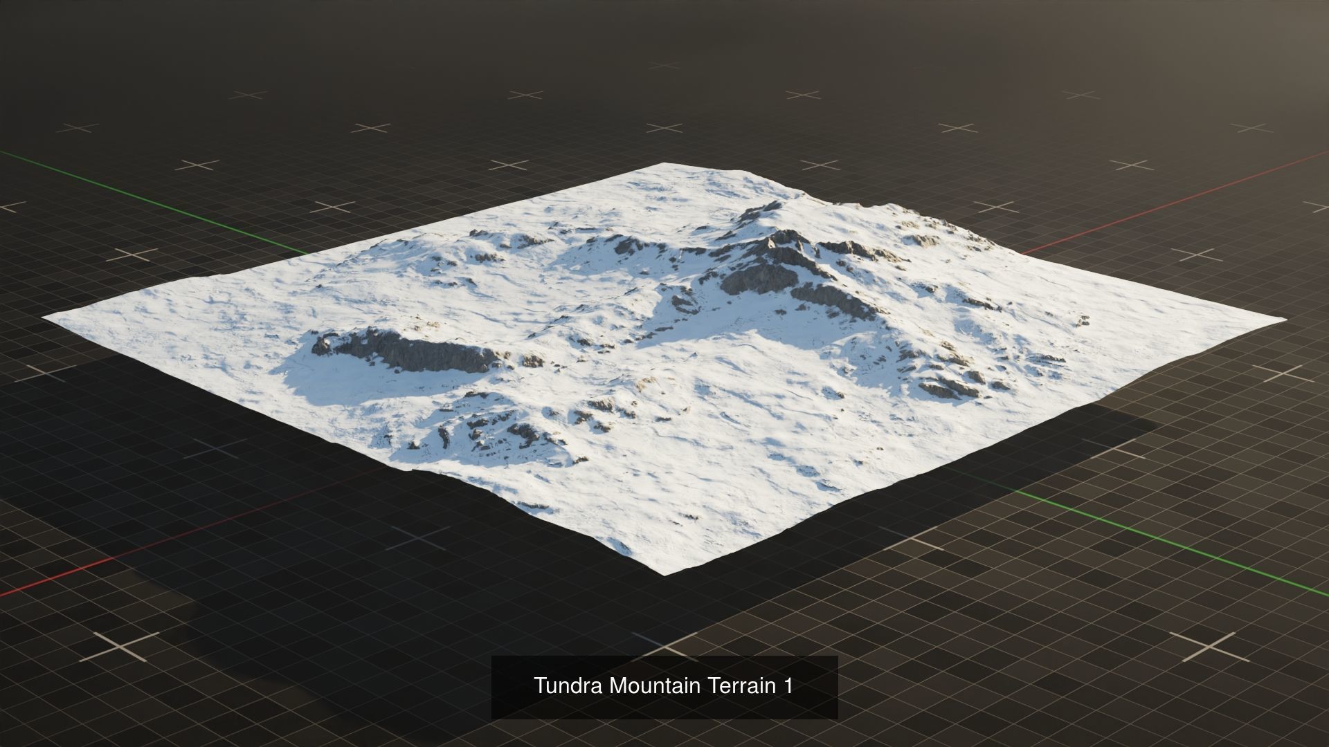 Tundra Terrain Asset Pack 3D Model Collection_4