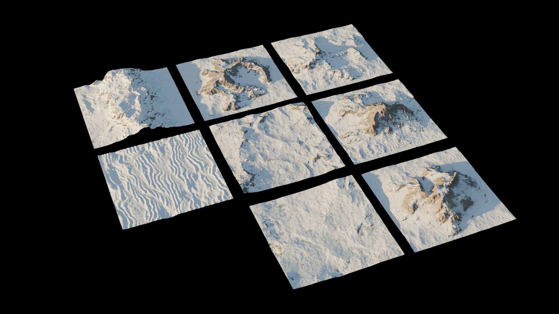 Tundra Terrain Asset Pack 3D Model Collection_12