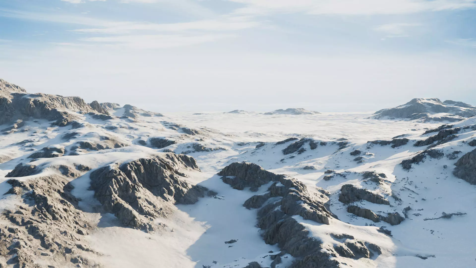 Tundra Terrain Asset Pack 3D Model Collection_0
