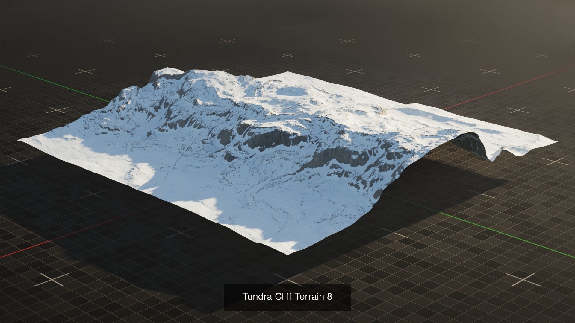 Tundra Terrain Asset Pack 3D Model Collection_11