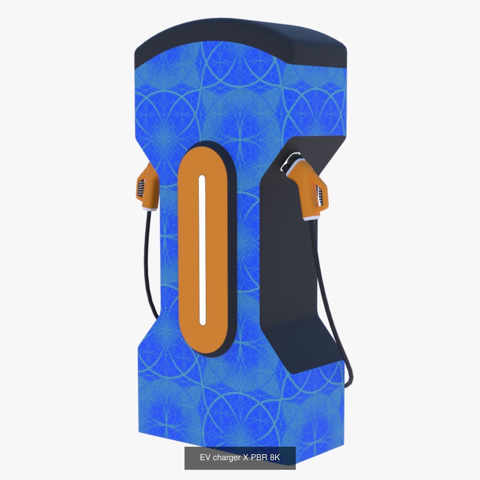 EV chargers PBR 3D Model Collection_5
