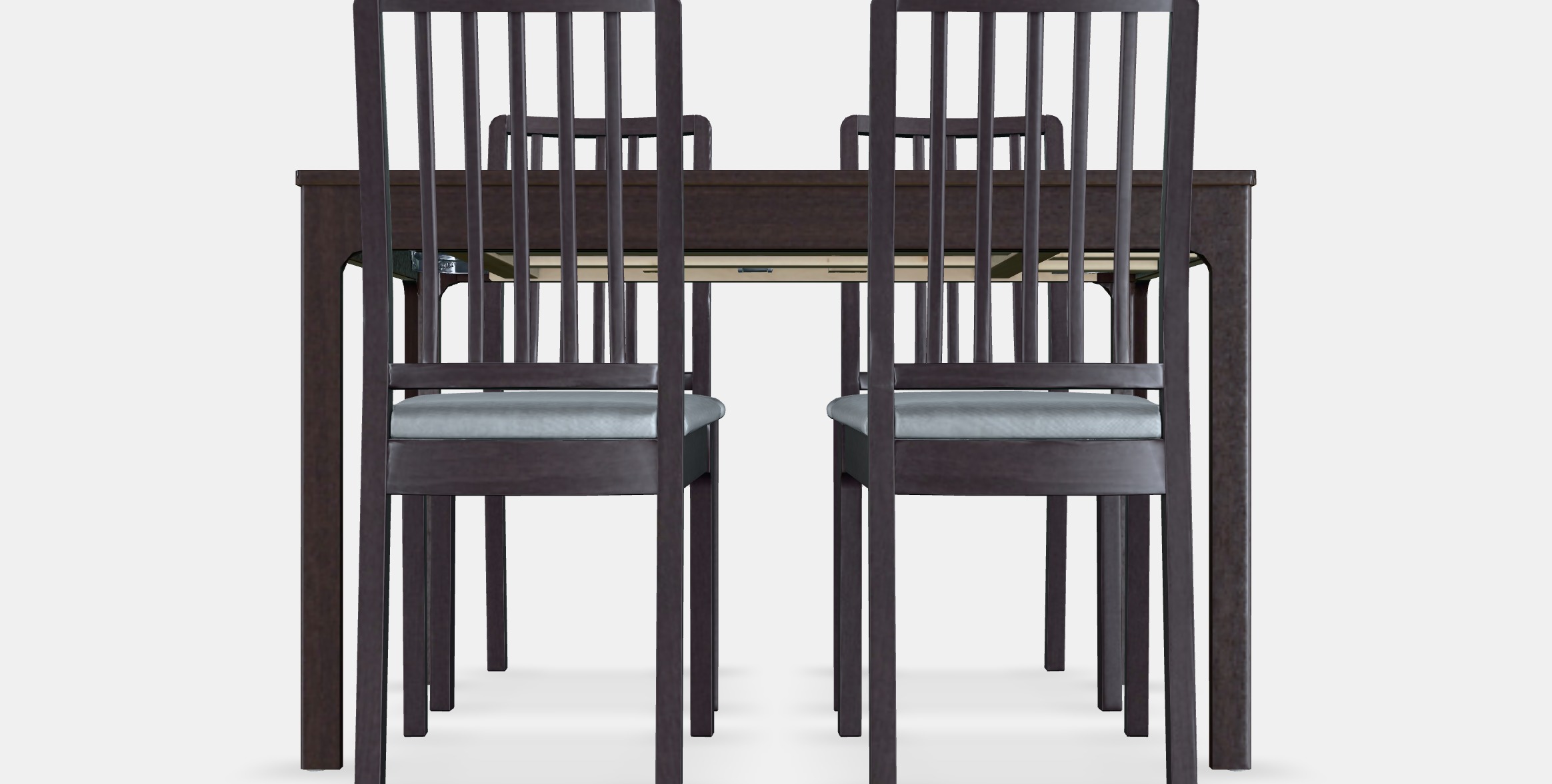 EKEDALEN - EKEDALEN Table and 4 chairs 1 Low-poly 3D model_15