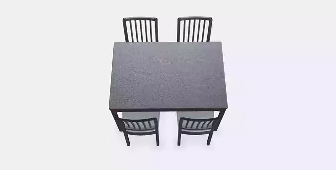 EKEDALEN - EKEDALEN Table and 4 chairs 1