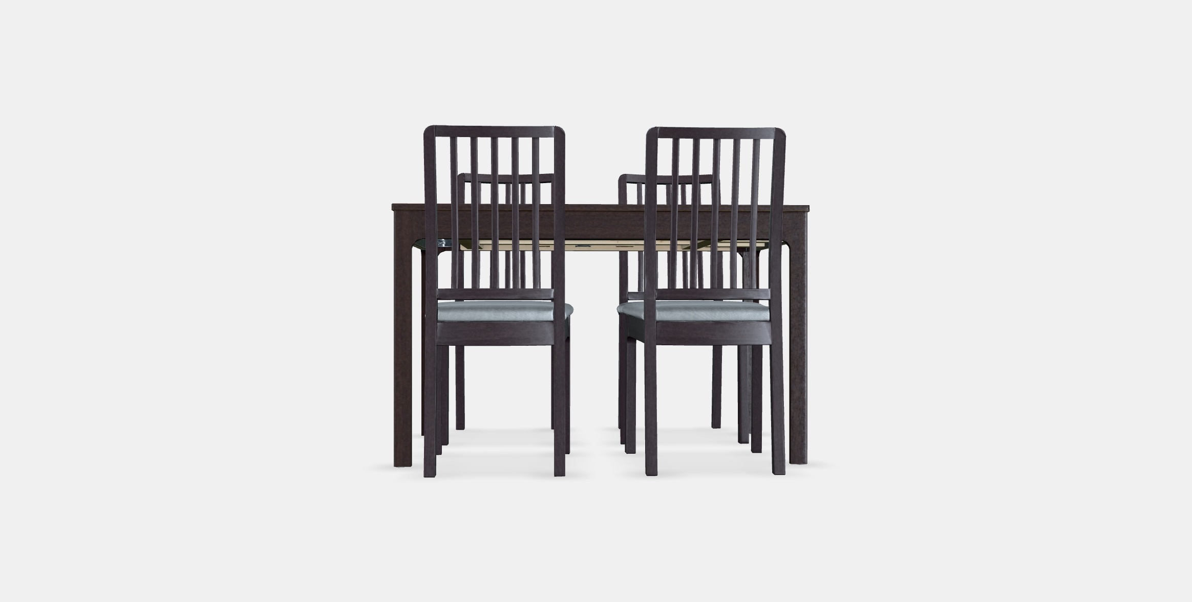 EKEDALEN - EKEDALEN Table and 4 chairs 1 Low-poly 3D model_14