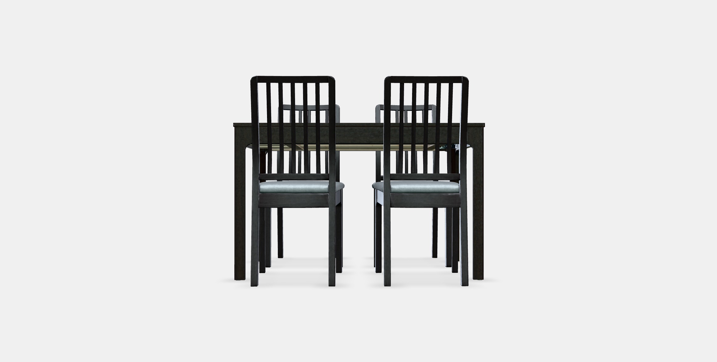 EKEDALEN - EKEDALEN Table and 4 chairs 1 Low-poly 3D model_9