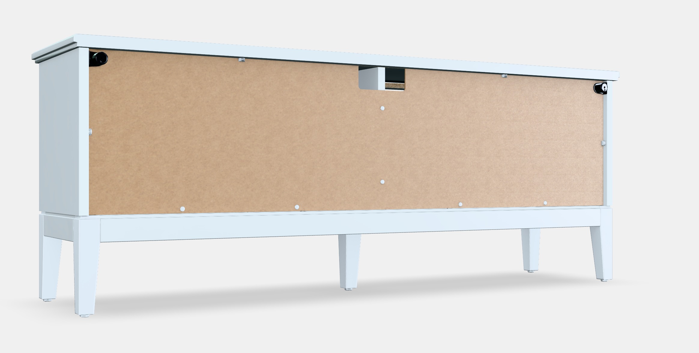 IDANAS TV bench Low-poly 3D model_2