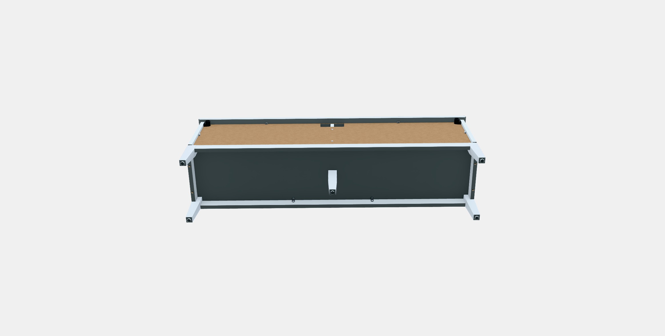 IDANAS TV bench Low-poly 3D model_7