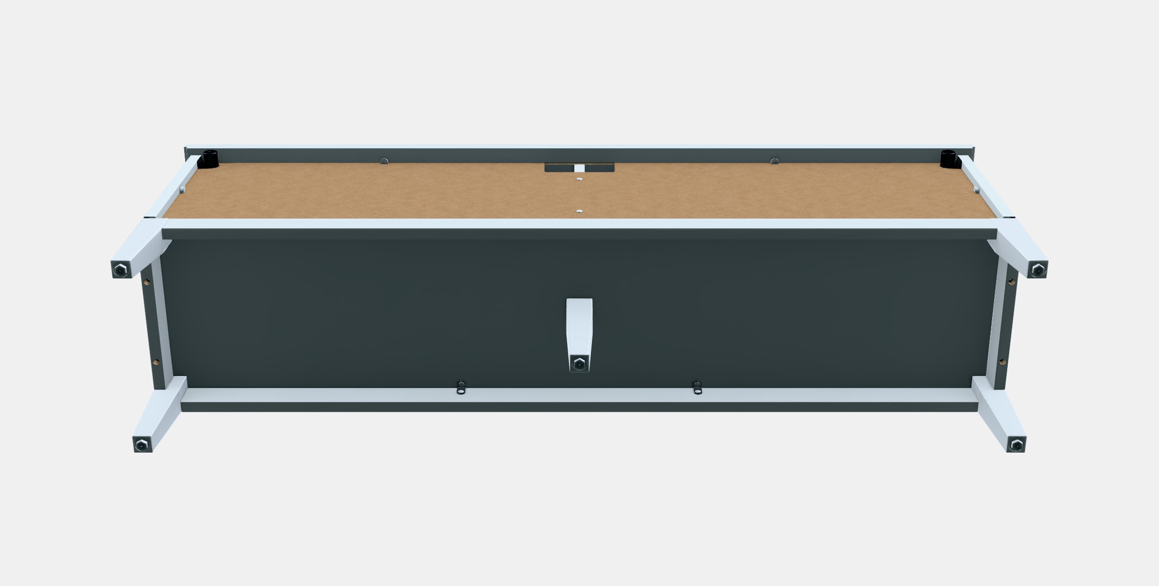 IDANAS TV bench Low-poly 3D model_8