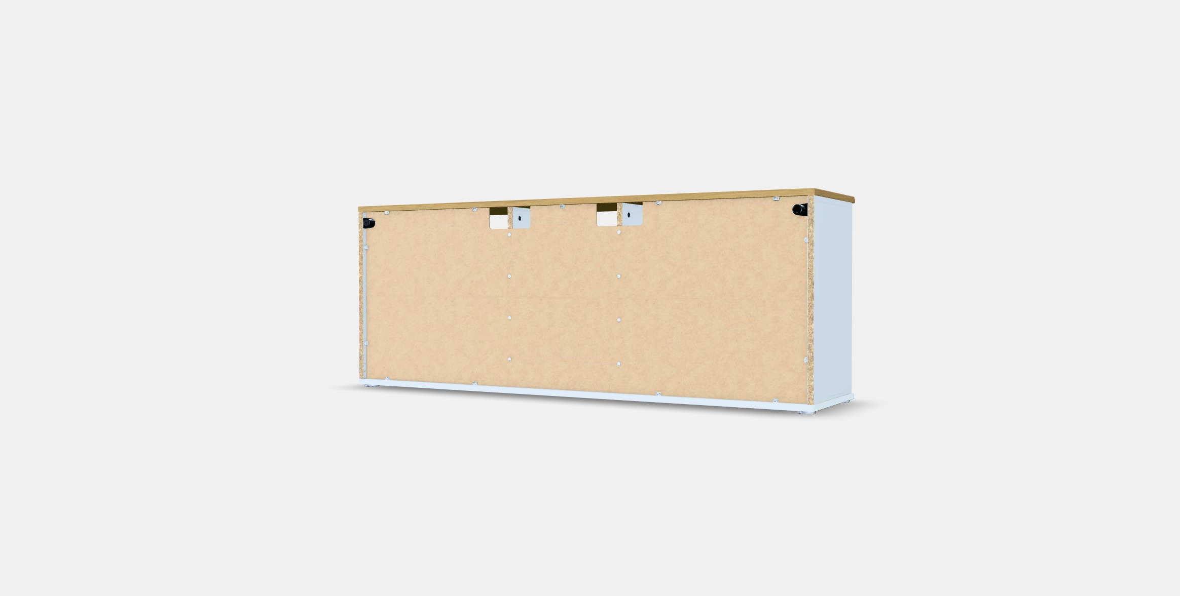 SKRUVBY TV bench 1 Low-poly 3D model_4