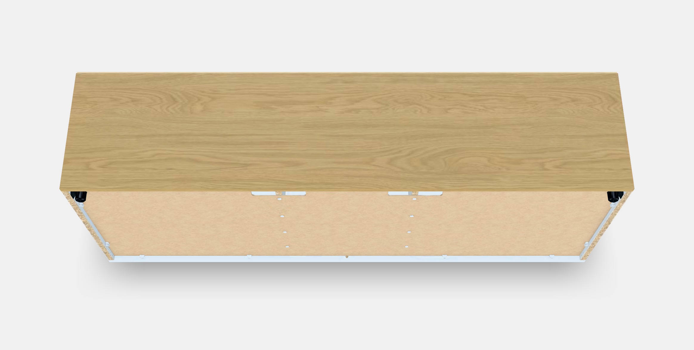 SKRUVBY TV bench 1 Low-poly 3D model_9