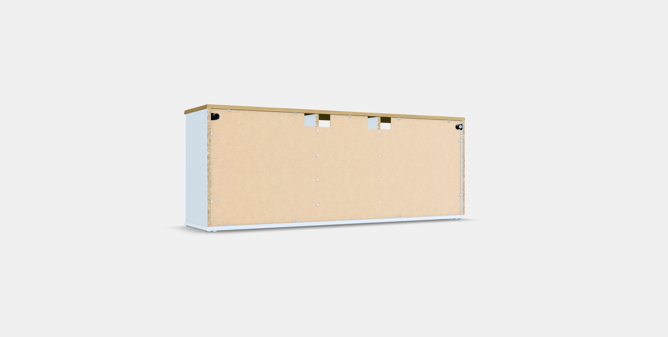 SKRUVBY TV bench 1 Low-poly 3D model_16