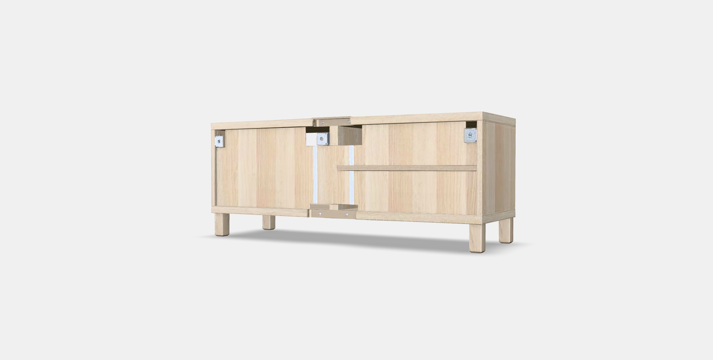 BESTA TV bench 25 Low-poly 3D model_4