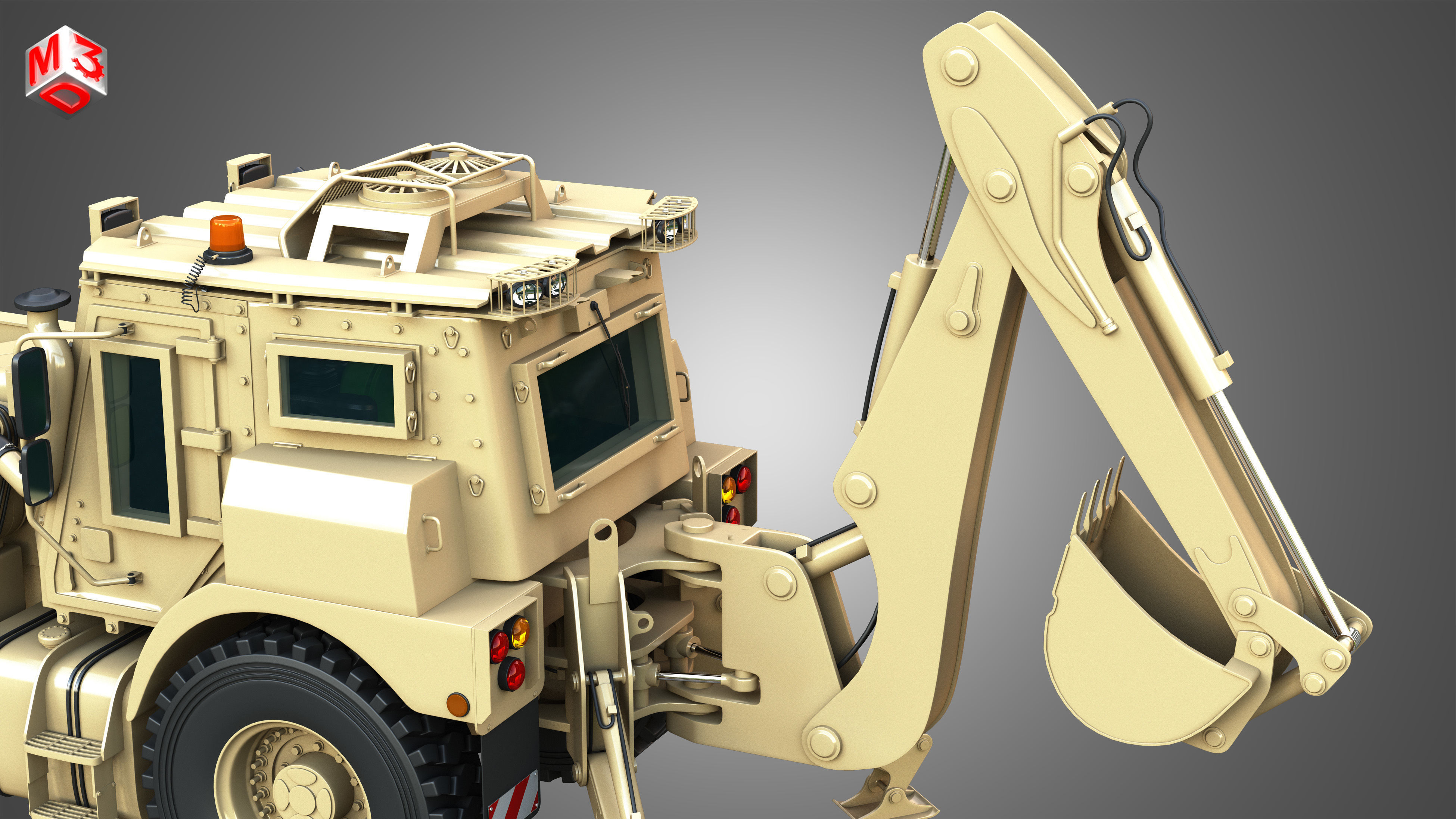 HMEE High Mobility Engineer Excavator 3D model_30