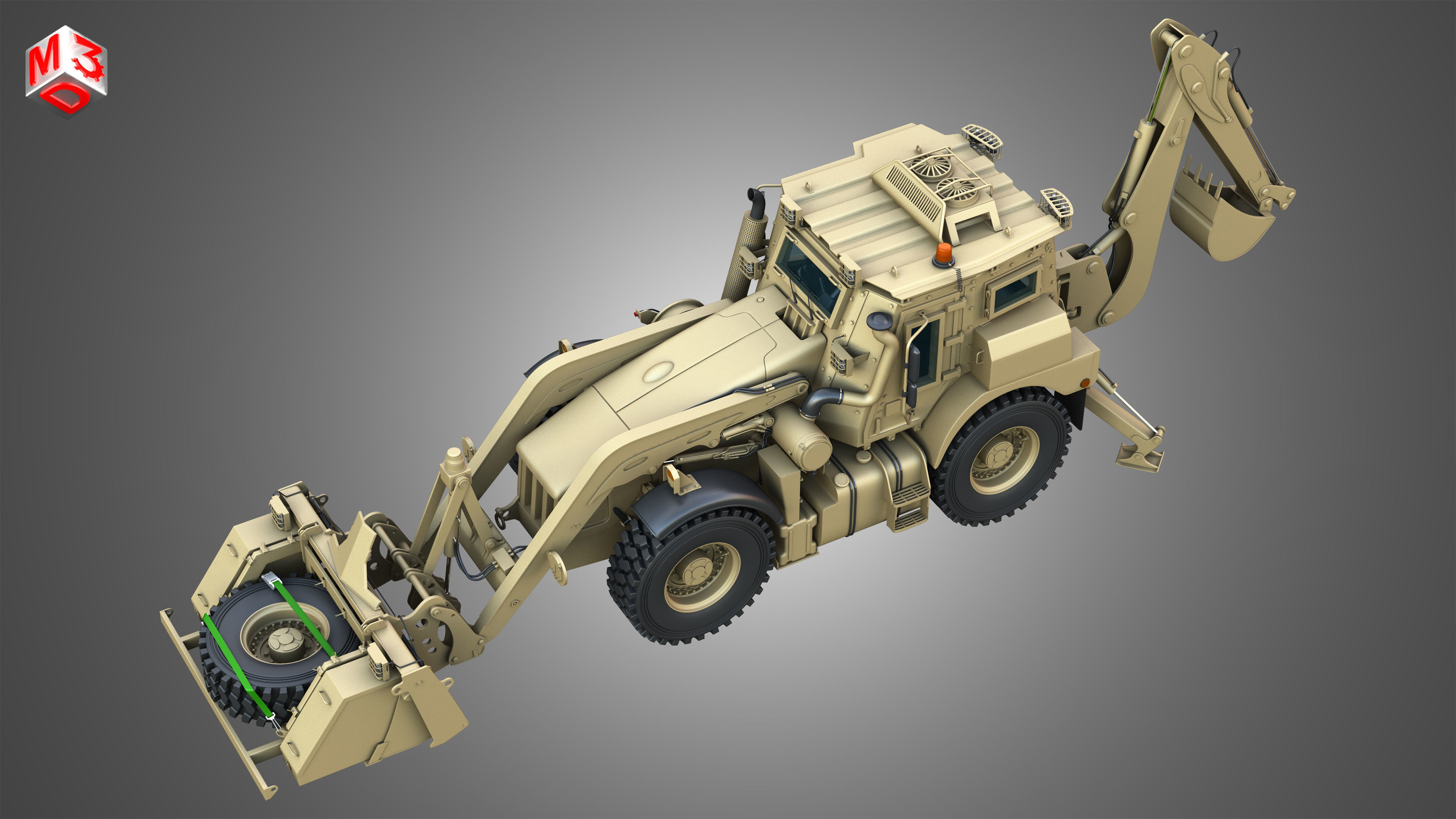 HMEE High Mobility Engineer Excavator 3D model_20