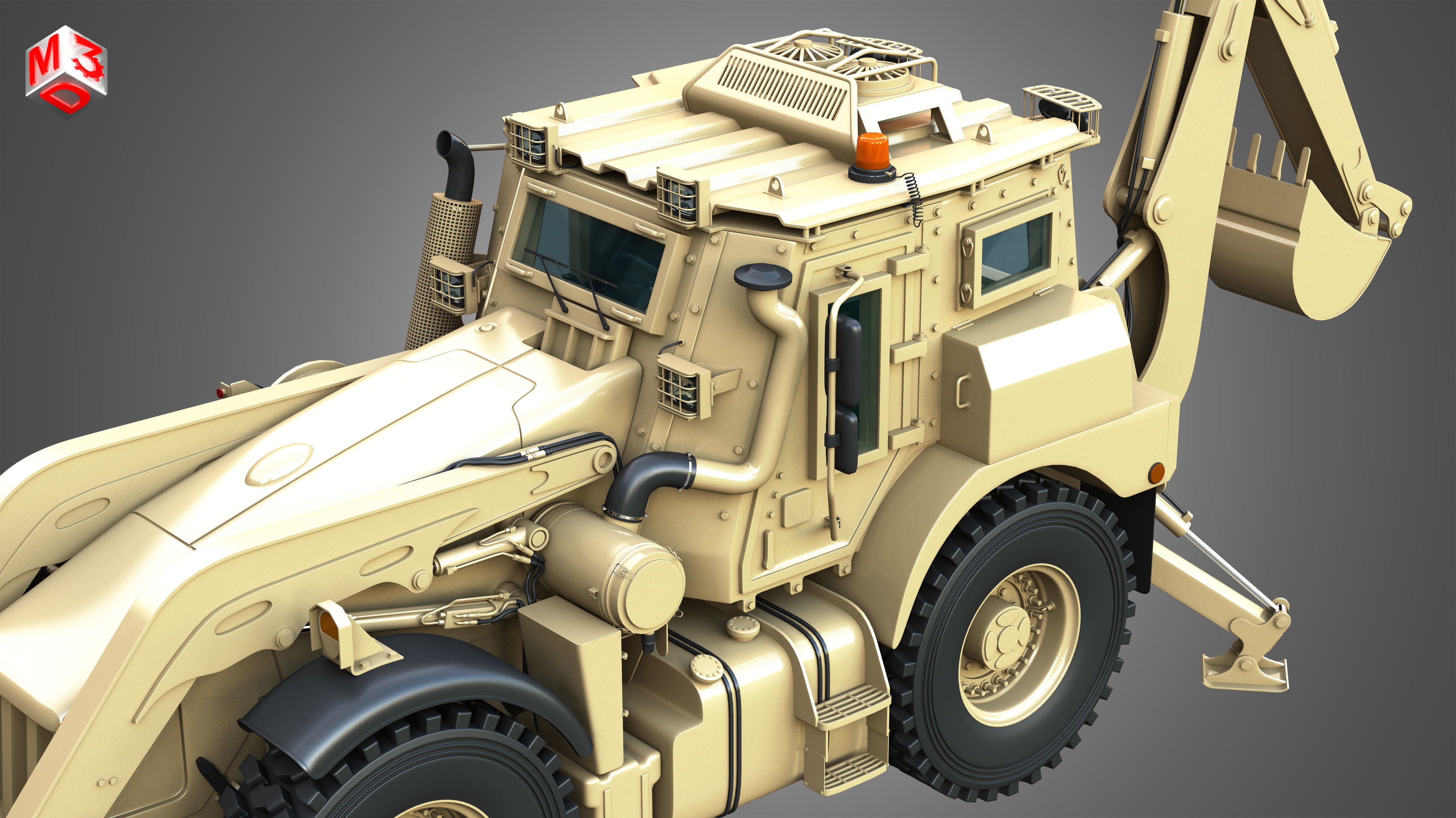 HMEE High Mobility Engineer Excavator 3D model_29