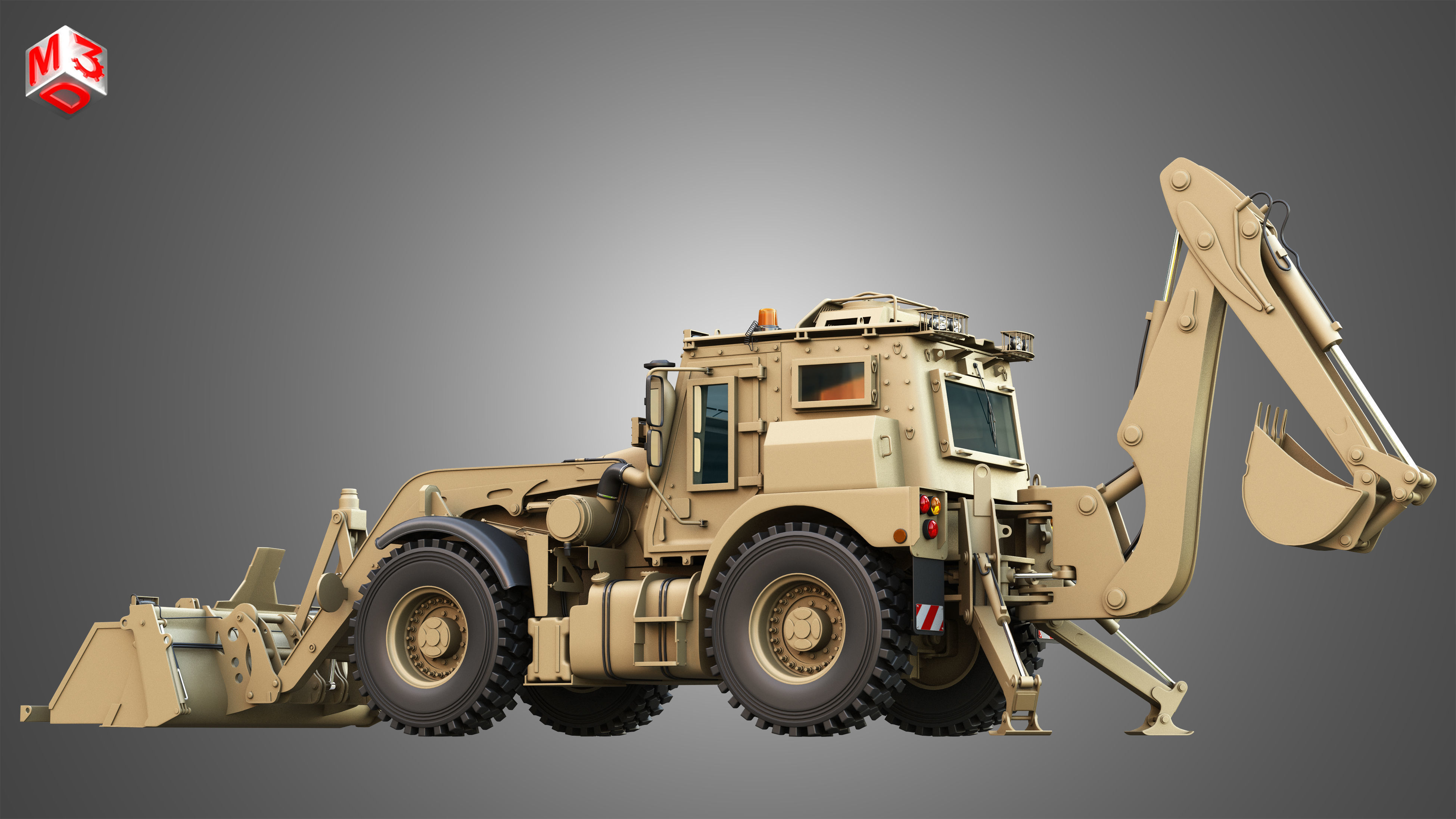 HMEE High Mobility Engineer Excavator 3D model_11