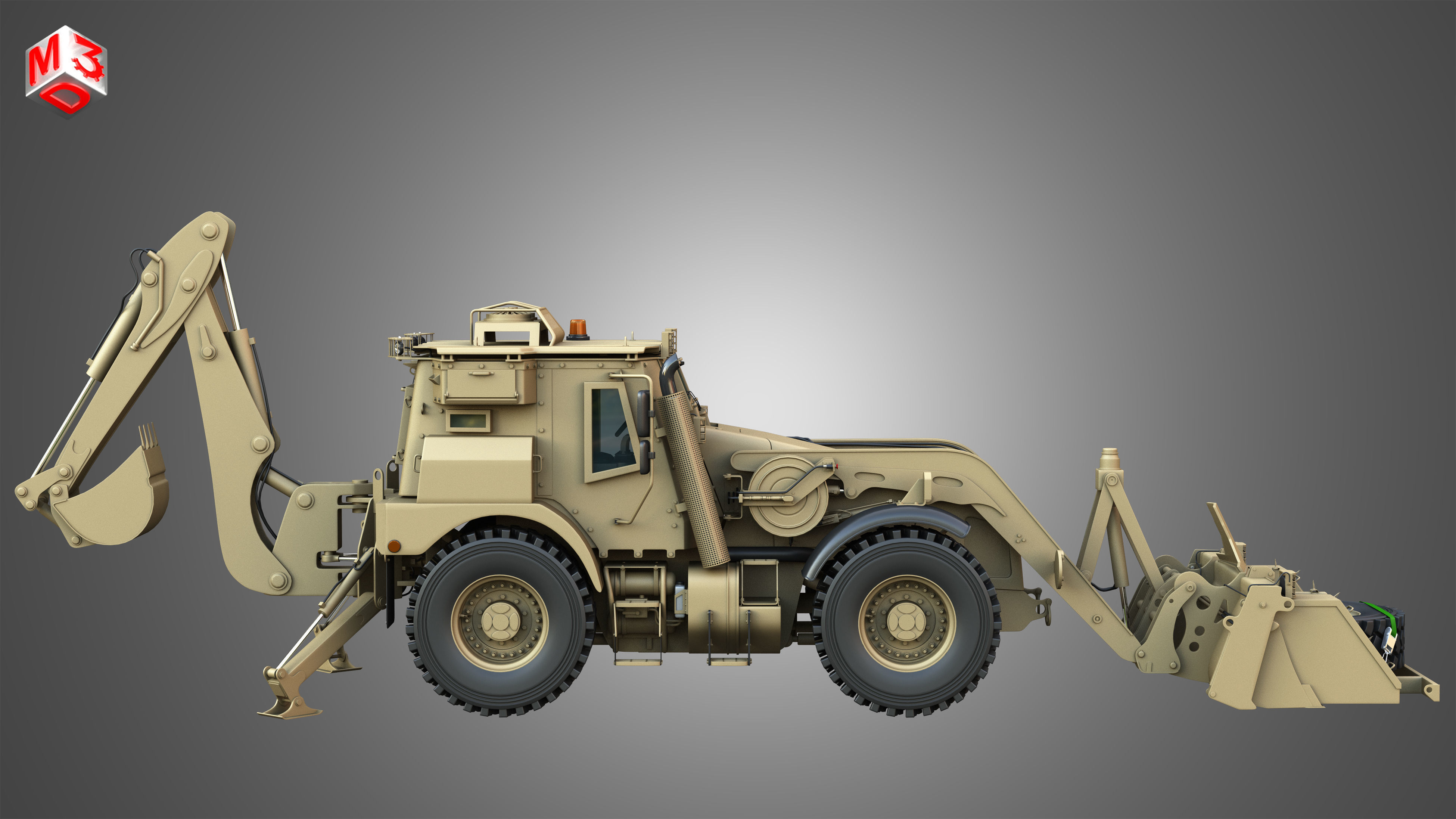 HMEE High Mobility Engineer Excavator 3D model_7