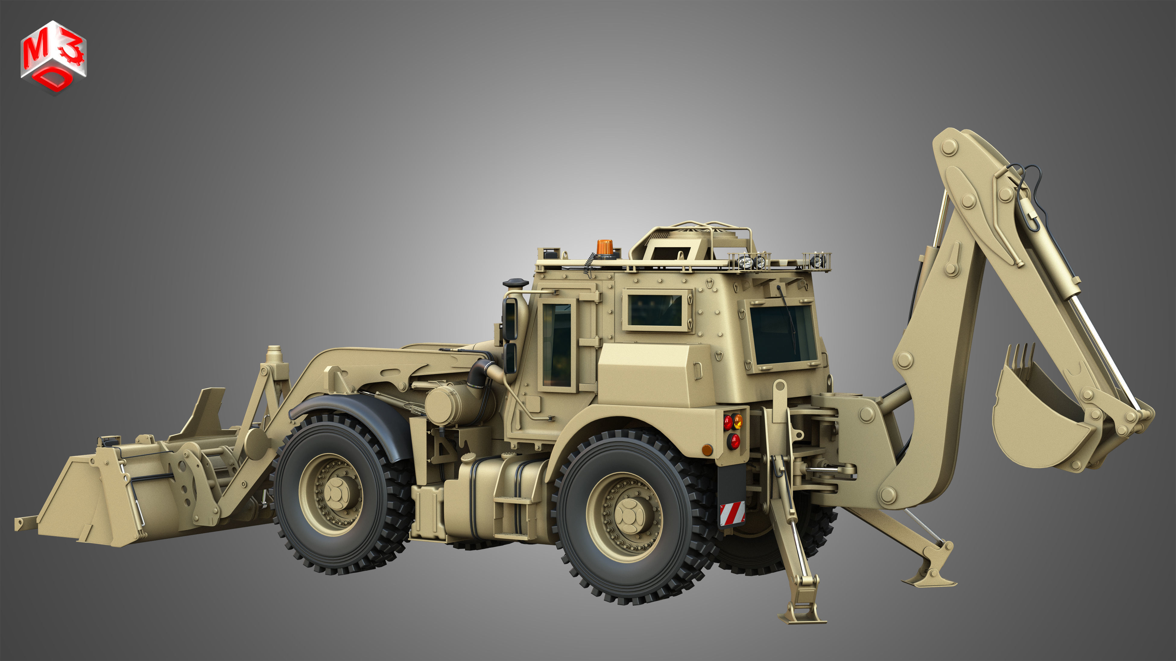 HMEE High Mobility Engineer Excavator 3D model_19