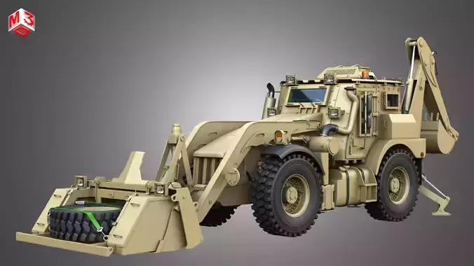 HMEE High Mobility Engineer Excavator 3D model