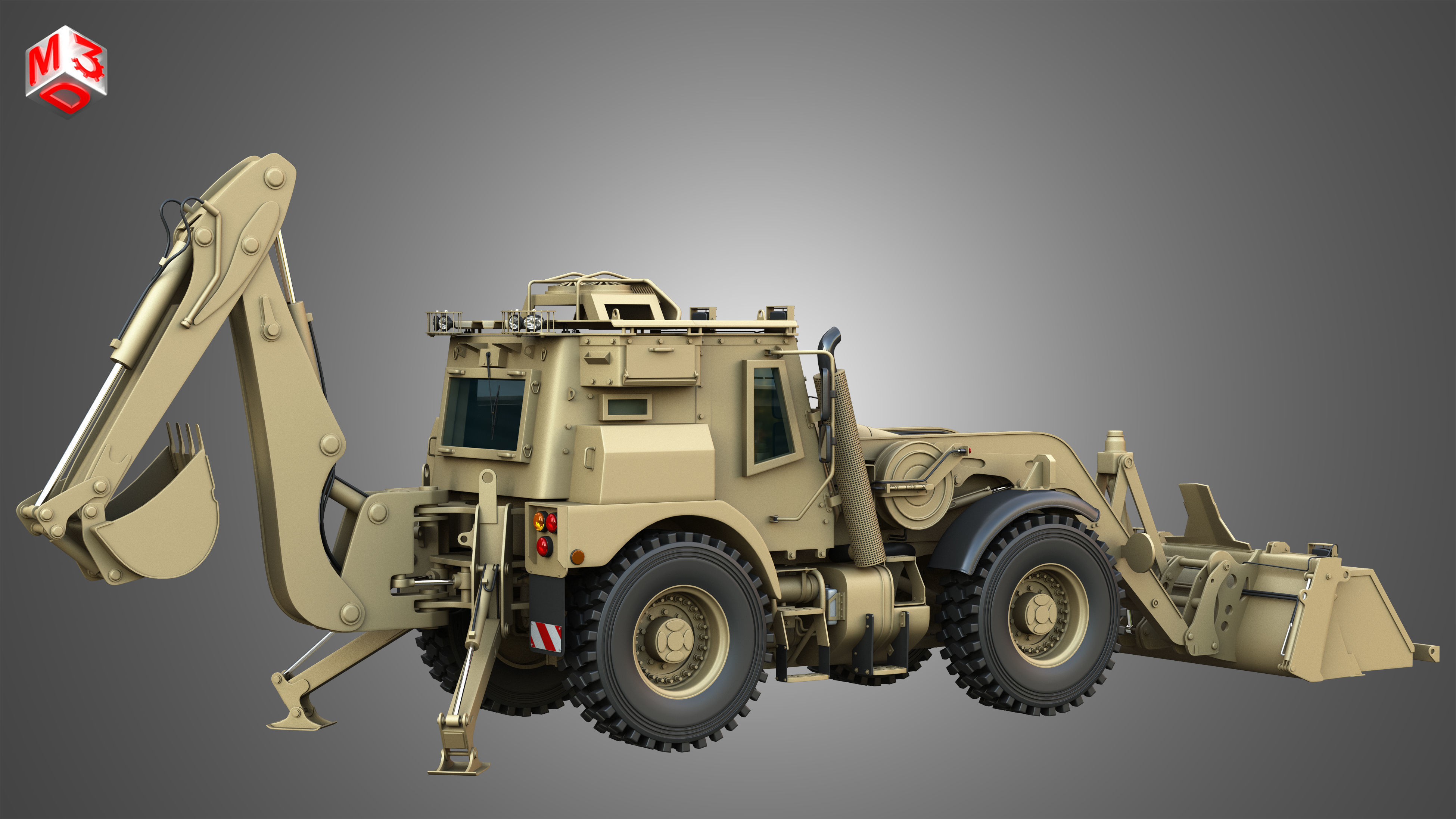 HMEE High Mobility Engineer Excavator 3D model_17