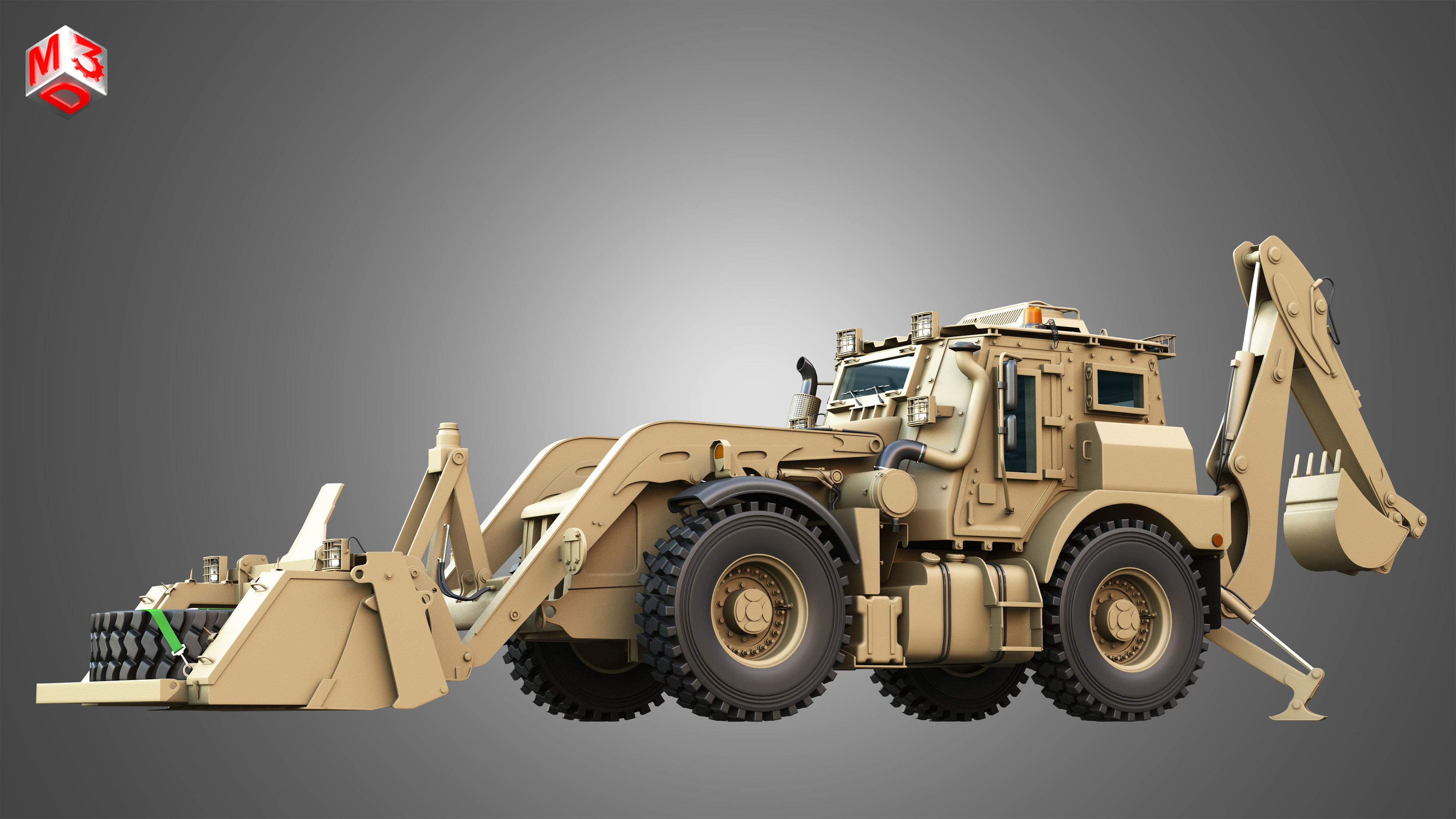 HMEE High Mobility Engineer Excavator 3D model_8