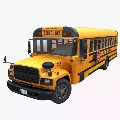 American generic school mid bus