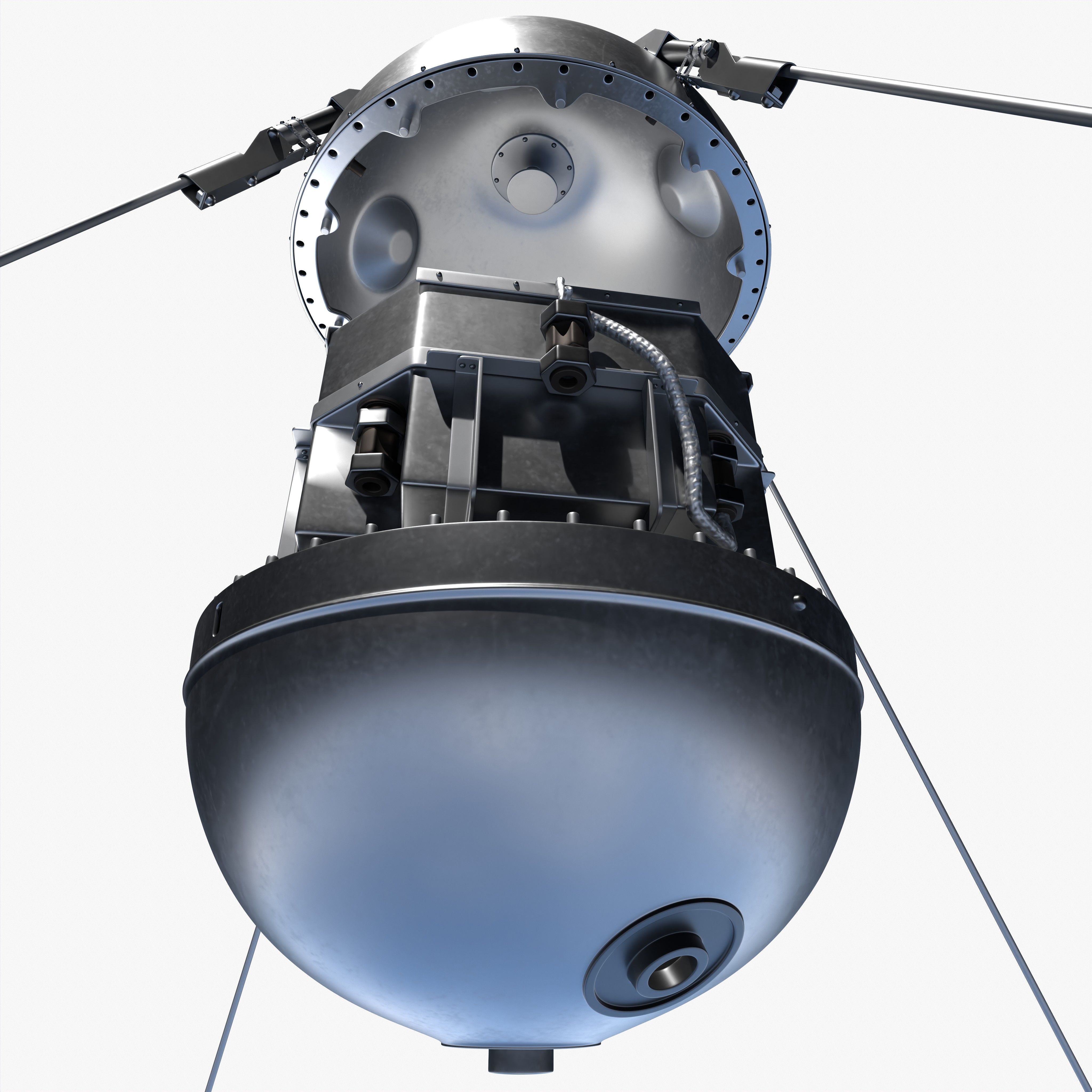 Sputnik 1 Satellite 3D model_14
