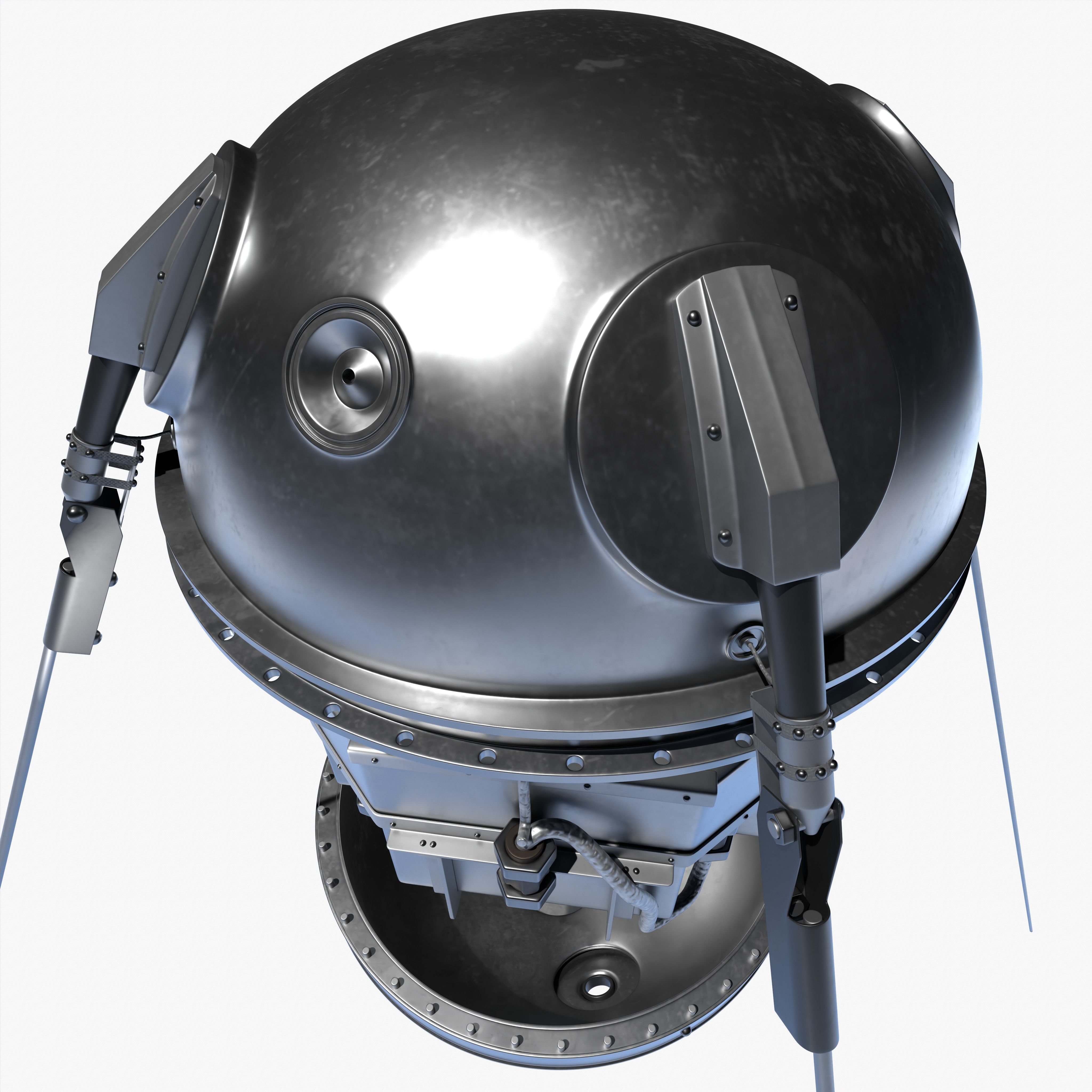Sputnik 1 Satellite 3D model_11