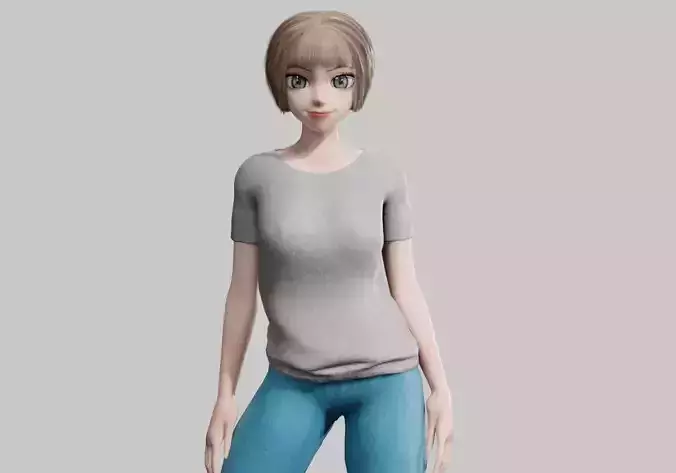 Young anime Girl V30296 