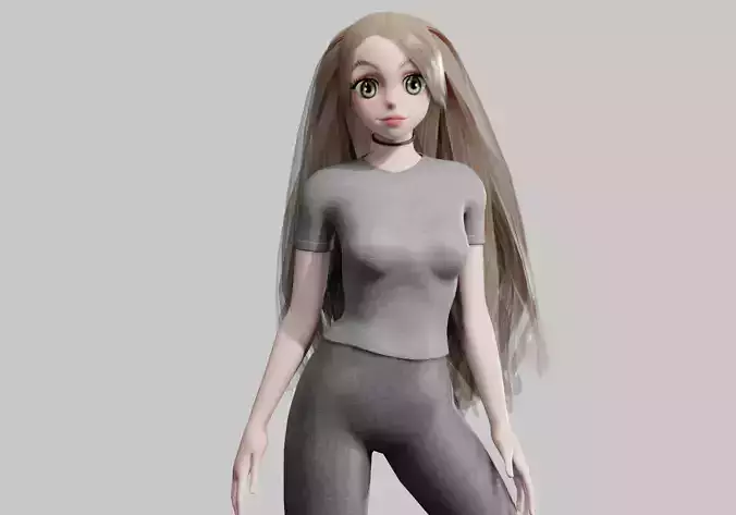 teen anime Girl V28459 