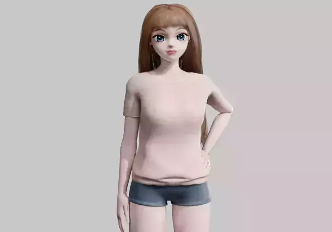 stylized anime Girl V33149 