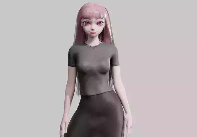 cute classic Girl V34989 