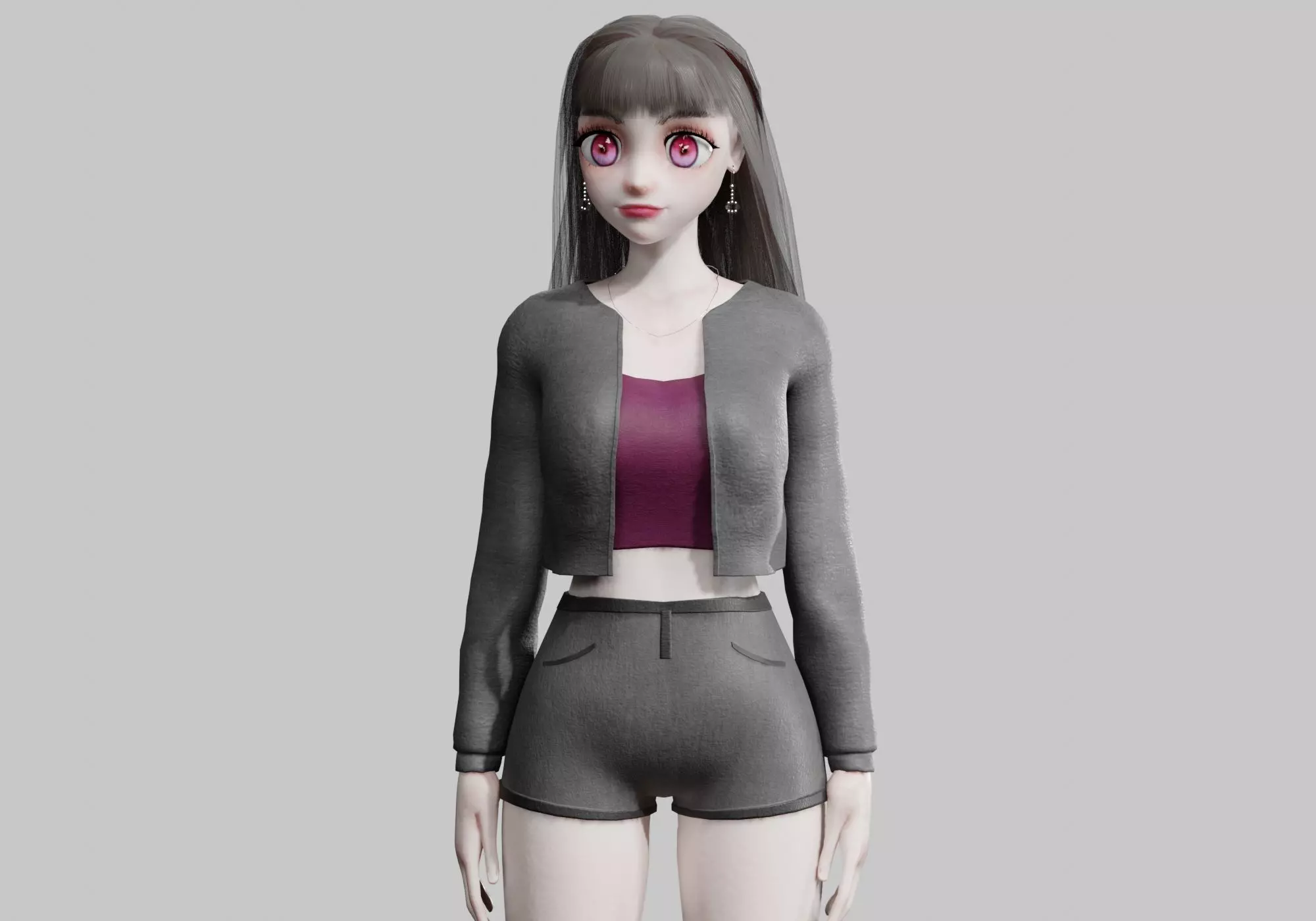 cool cute Girl V36141 Low-poly 3D model