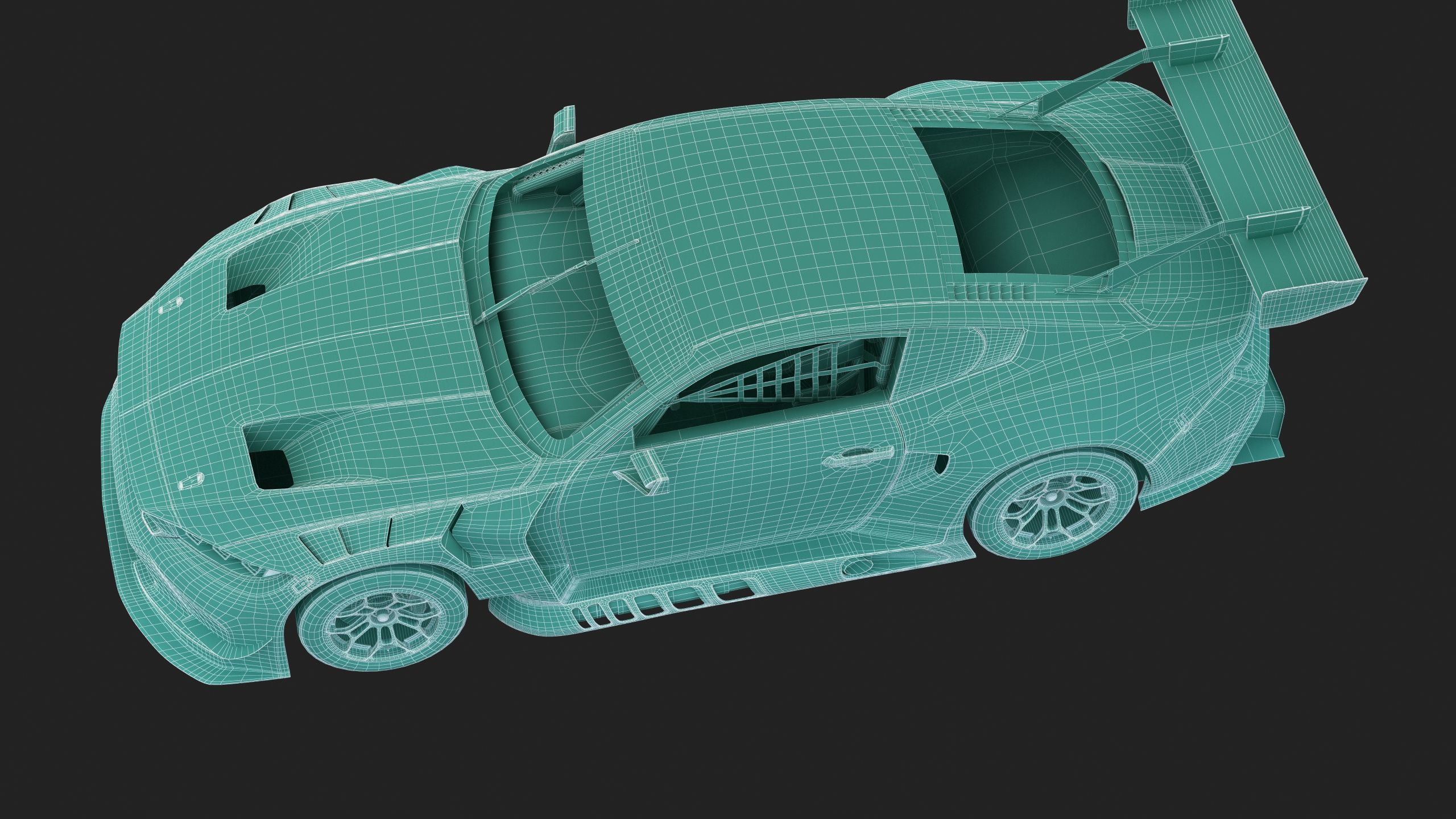Mustang GT3 2024 Template v2 3D model_21