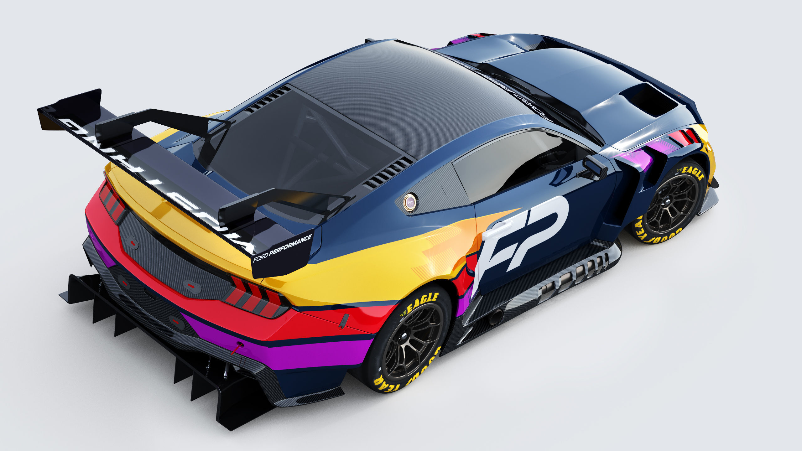 Mustang GT3 2024 Template v2 3D model_6