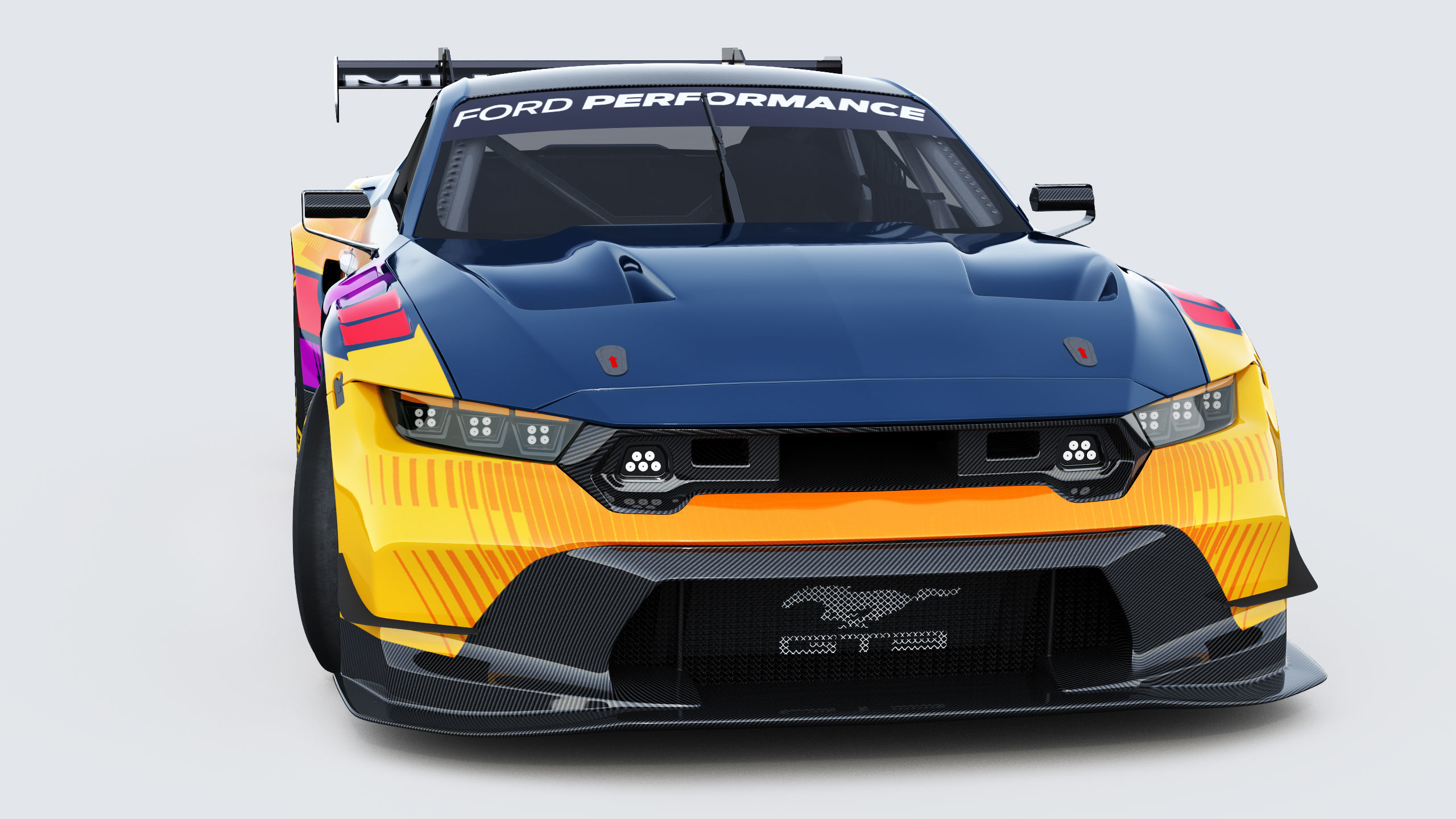 Mustang GT3 2024 Template v2 3D model_10