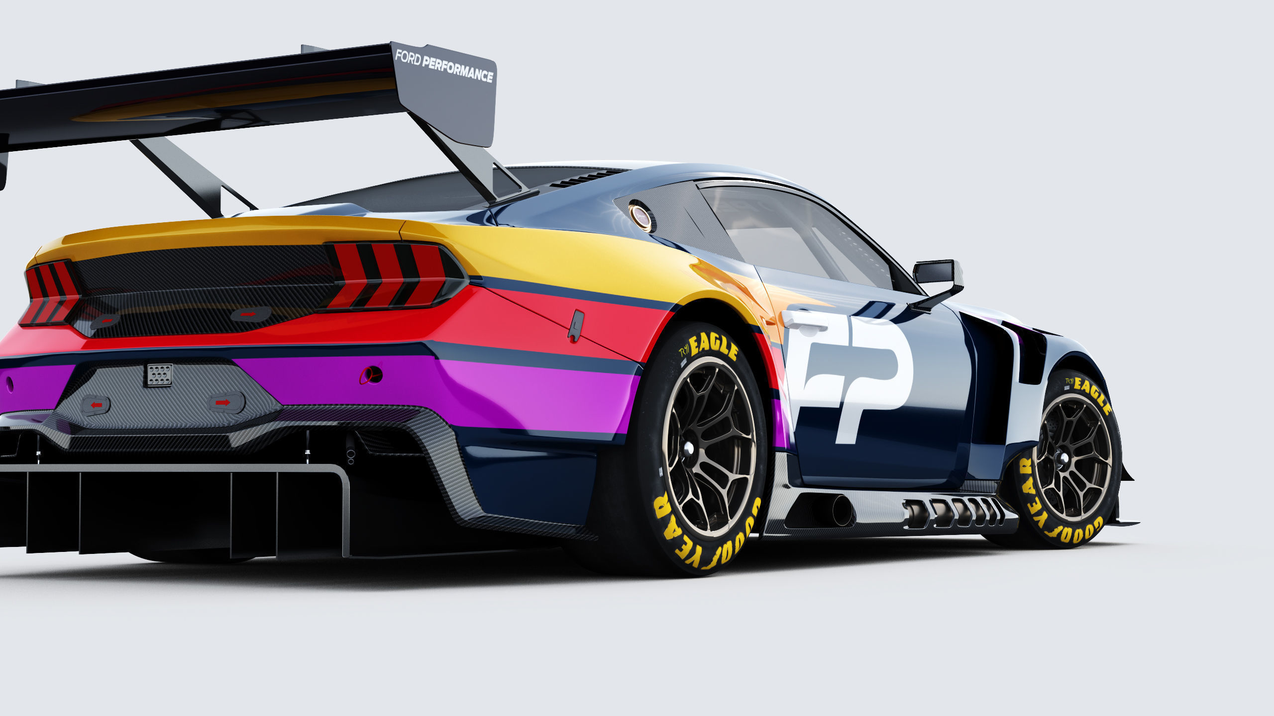 Mustang GT3 2024 Template v2 3D model_12