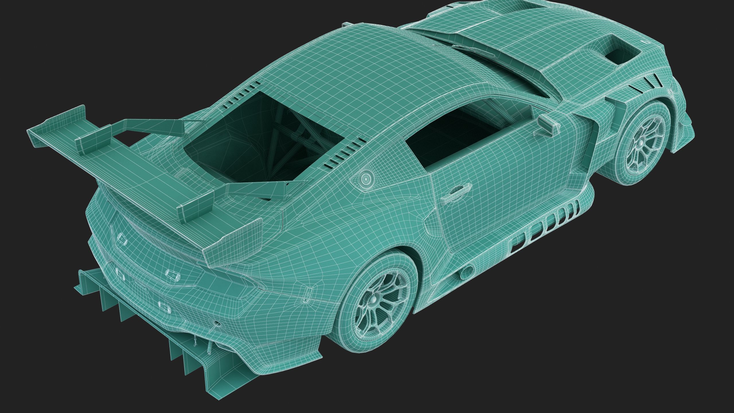 Mustang GT3 2024 Template v2 3D model_22