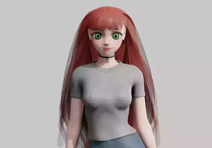 anime Young Girl V30132 