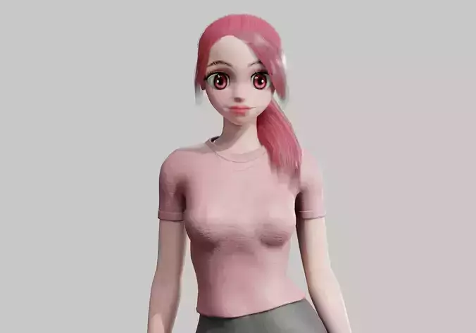 anime teen Girl V20598 