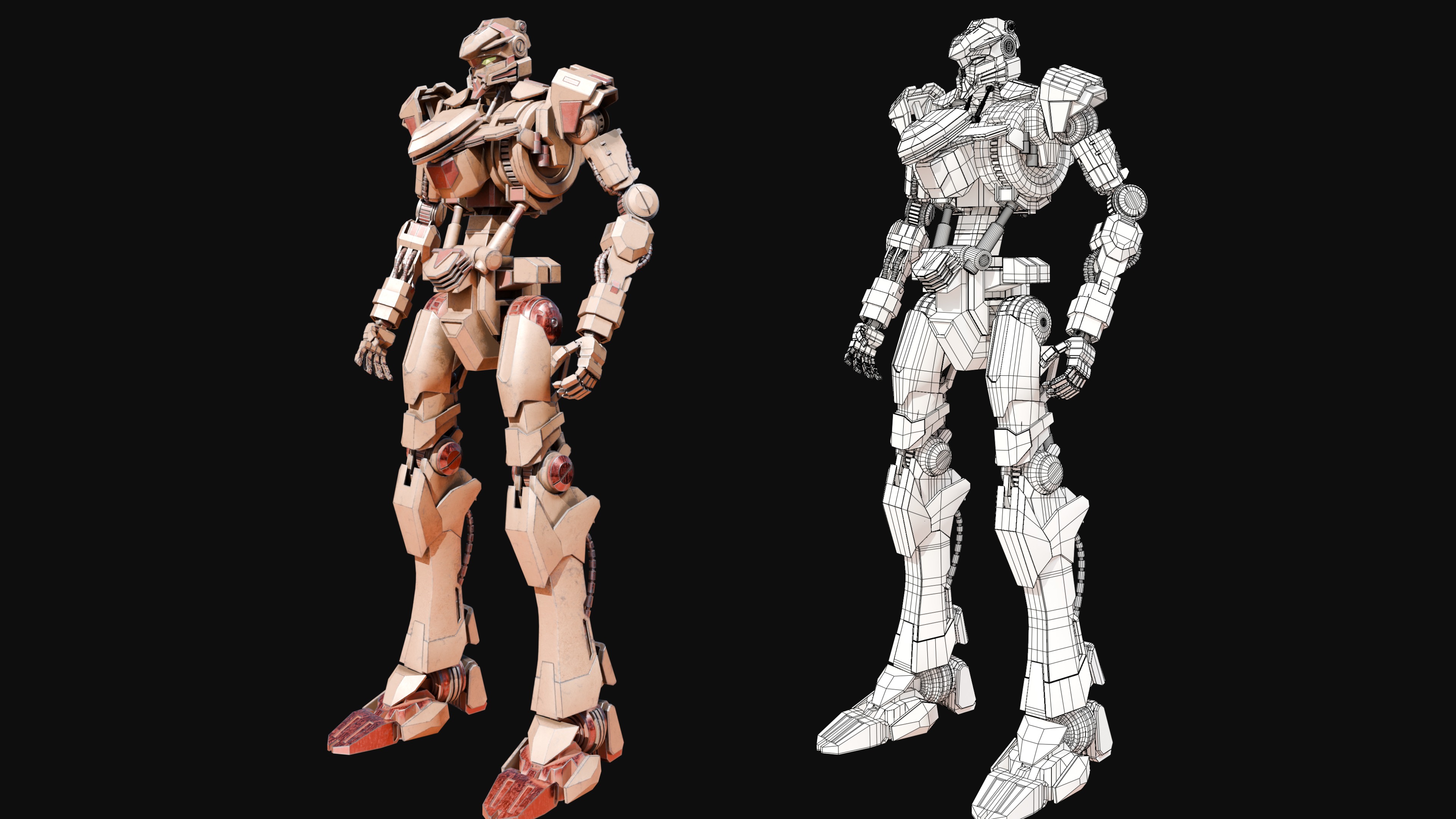 Battle Robot Mech 3D model_7