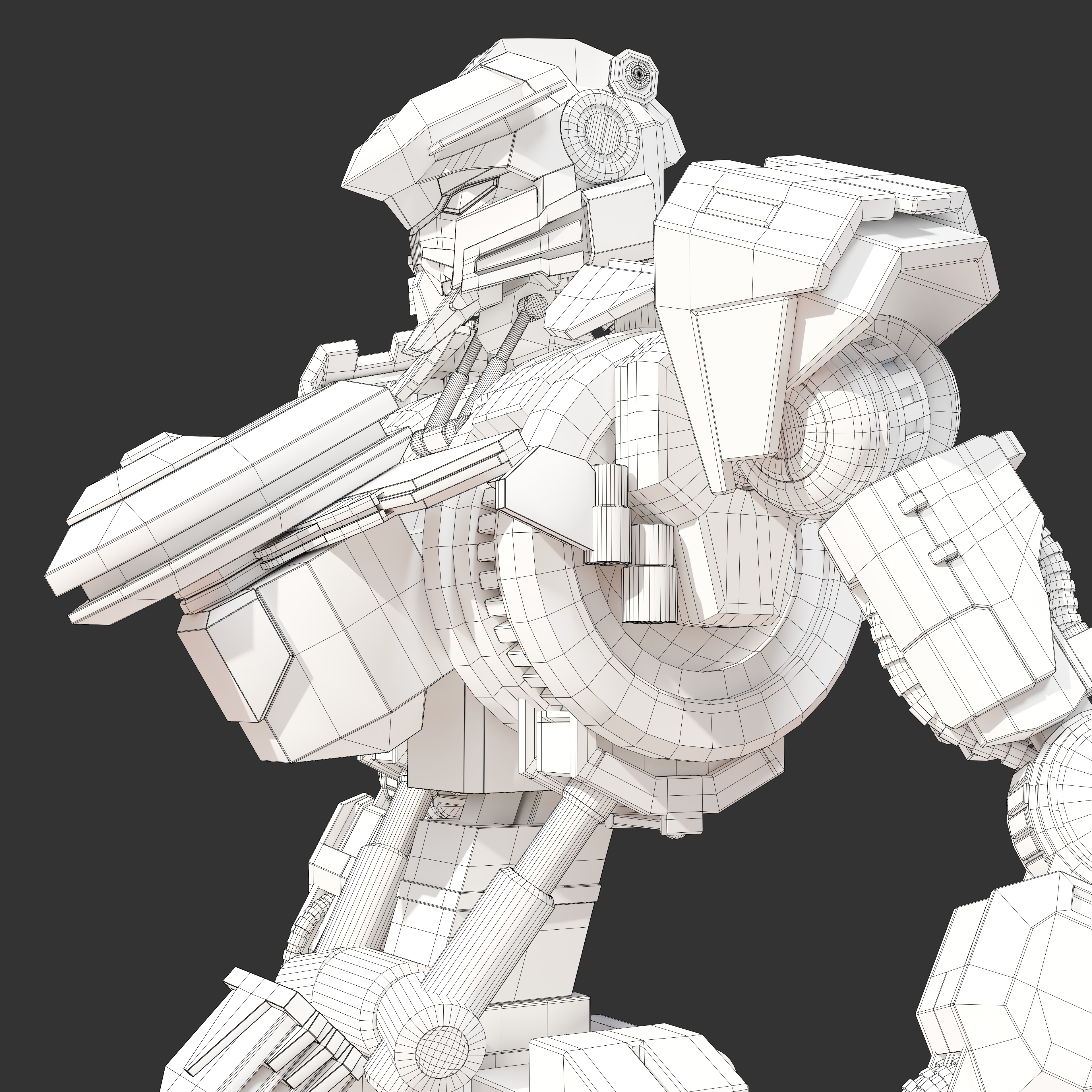 Battle Robot Mech 3D model_14