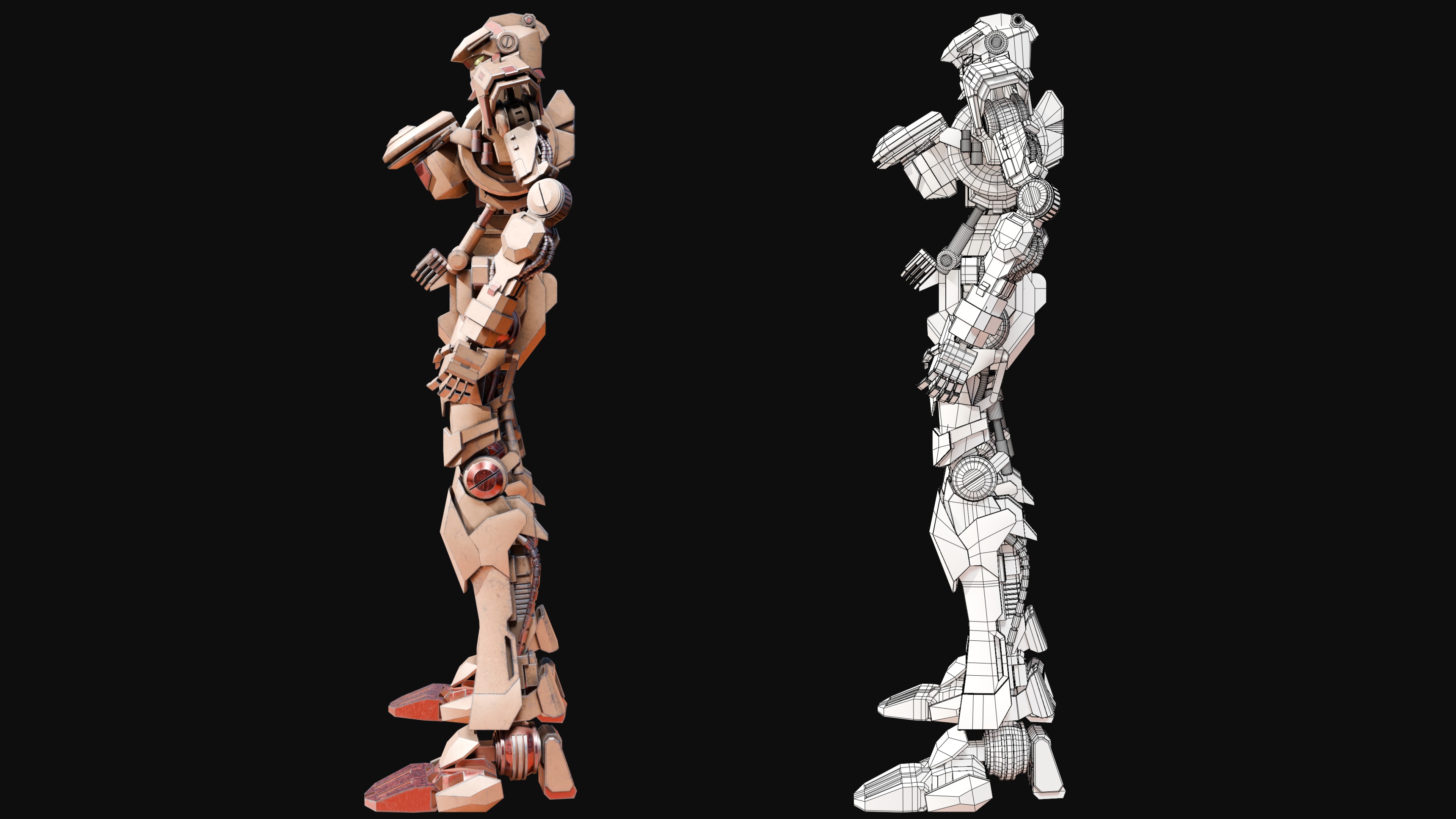 Battle Robot Mech 3D model_8