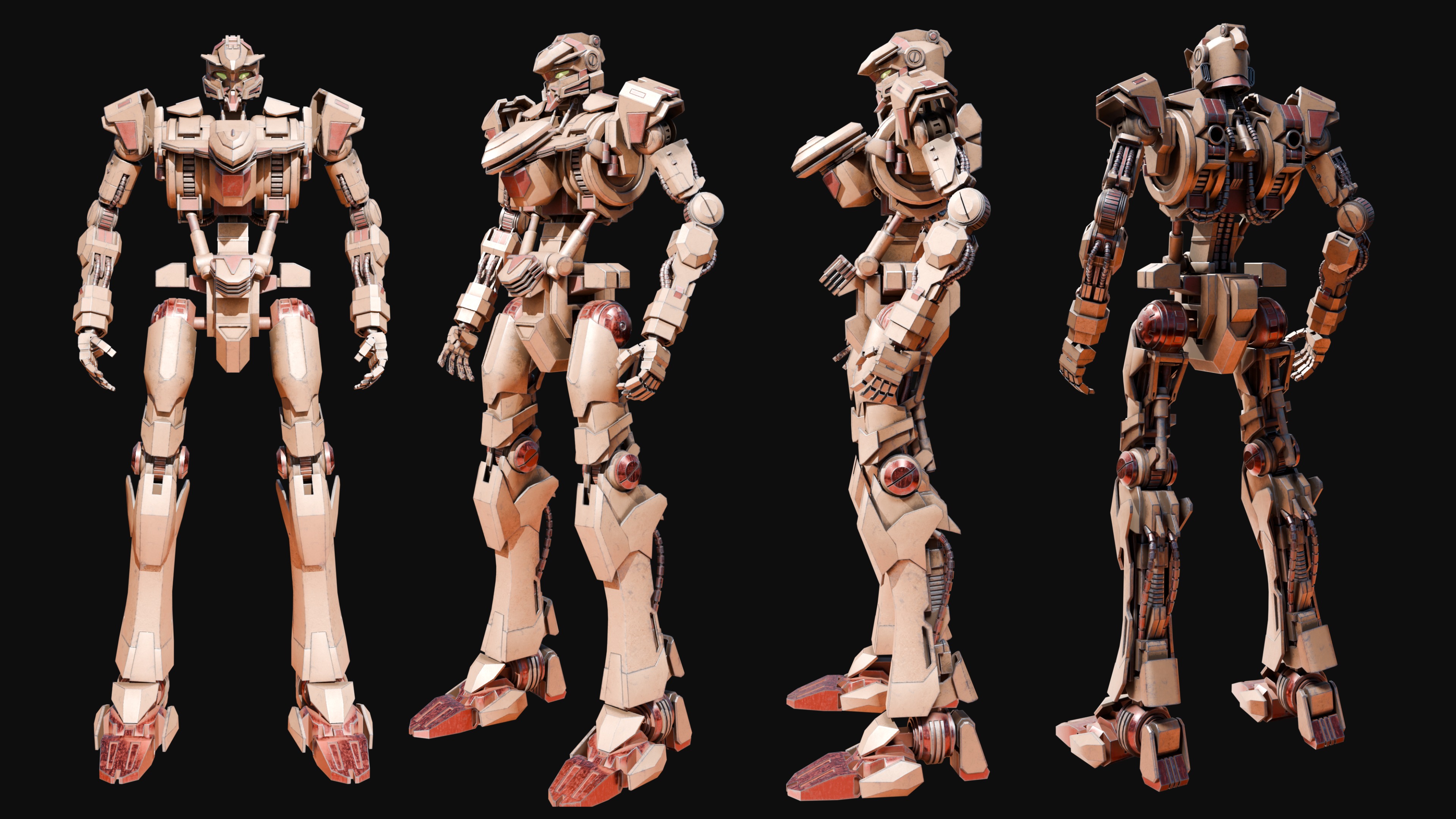 Battle Robot Mech 3D model_4