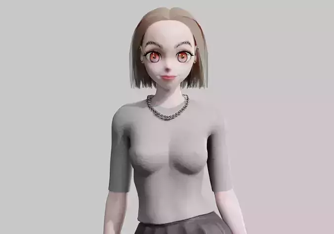 anime Cartoon Girl V32793 