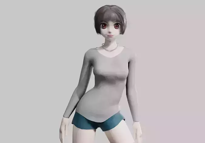 anime Beautiful Girl V34217 