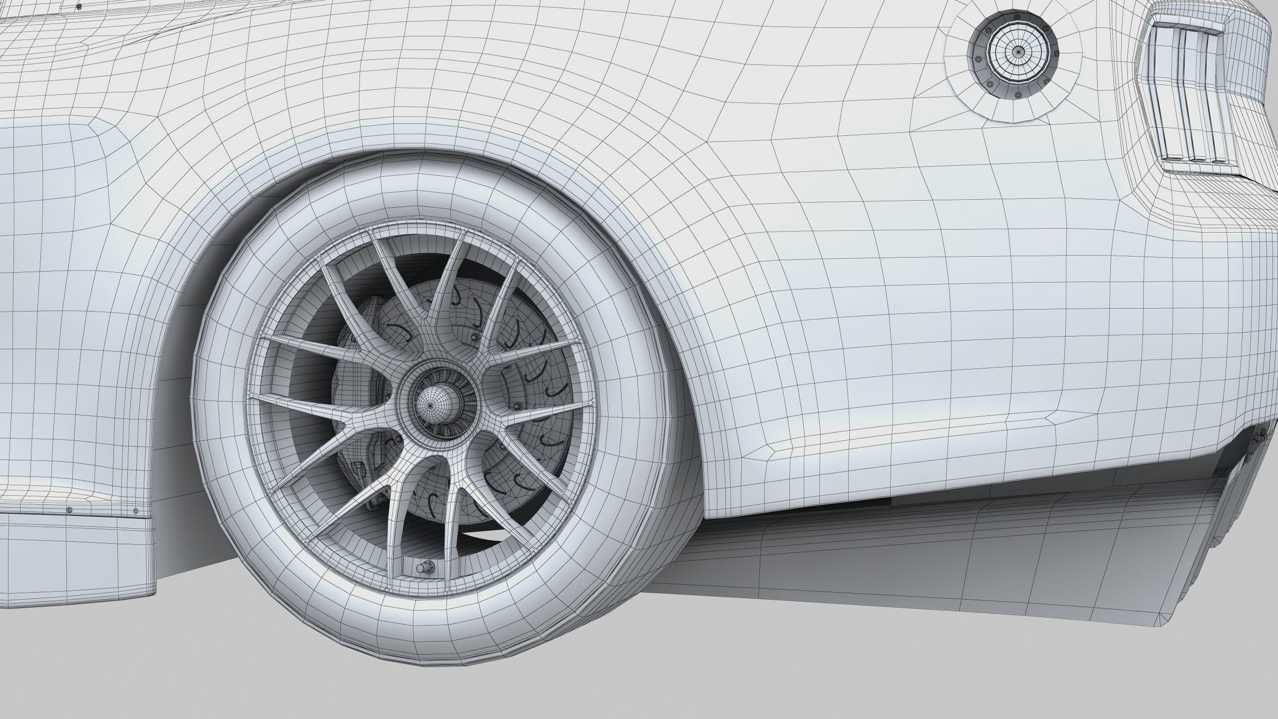 Nascar Mustang 2024 livey Template 3D model_18