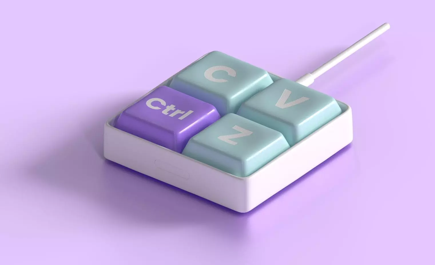 Minimalist Keyboard 3D print model